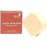 Rustic Art Amla Shikakai Organic Shampoo Bar | Methi, Ginger, Mango Butter | Reduces hair fall, detangles | Sulphate & Paraben Free, Natural & Organic | 75 Gm